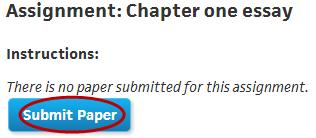 Submitting a Paper for a Student Instructors may submit papers for students. This procedure assumes that the instructor can browse for a student s paper and access it.
