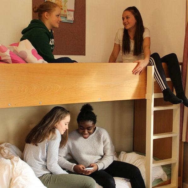 JUNIOR BOARDING Younger boarders sleep in their own areas within the houses.