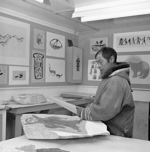 February, 1960 - First official collection of prints released Pudlo, Cape Dorset Studio, 1961 The print program was very successful and the Cape Dorset Print studio puts out collections of prints