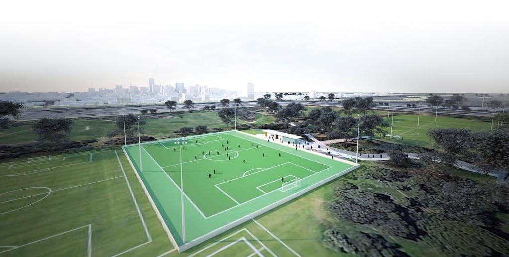 Park 21 metropolitan soccer hub SYNTHETIC SOCCER PITCH new amenity/club room and change room facilities to service soccer GRASS SOCCER PITCHES NEW SOCCER PITCHES
