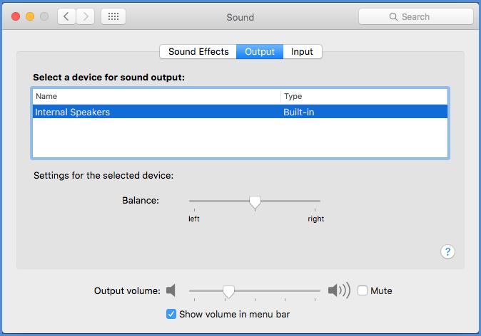On the playback tab verify that a playback device is listed and has a green check mark.