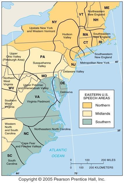 Dialects in the Eastern U.S.