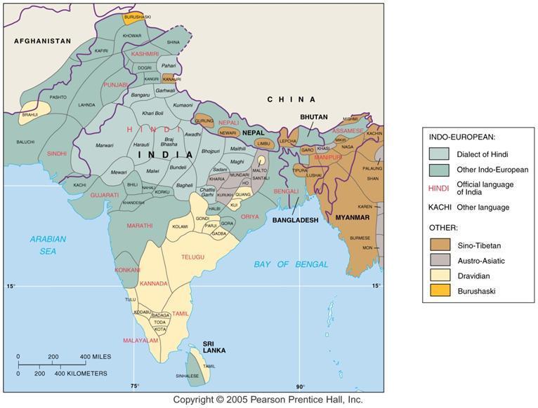South Asian Language Families Indo-European is the largest of four main