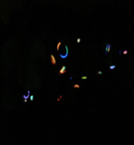 Moon, with glow sticks, torches and moon cake
