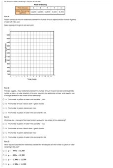 Grade 8 EOY (Question 7 Calculator Part) Here is a picture.