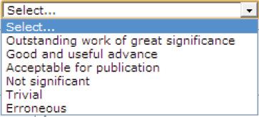 following list Recommendation Comments to Author Please do not forget to select Submit when you have completed the form and wish to send the
