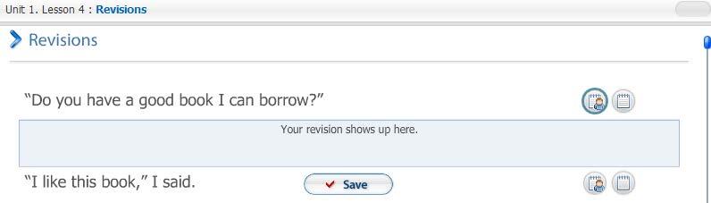 Click on Show teacher s answer to type in the revision.