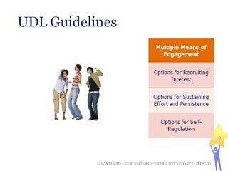 They may be helpful in discussing the strategies underneath each UDL category but it is not suggested that they be read off verbatim] 7: Provide options for recruiting interest 7.