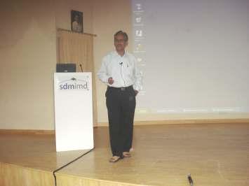 The Road Ahead for the IT and ITES sector A talk on Indian IT and ITES sector and the challenges ahead Increasing Return on Investment On 15th October 2010, SDMIMD campus was intellectually abounded