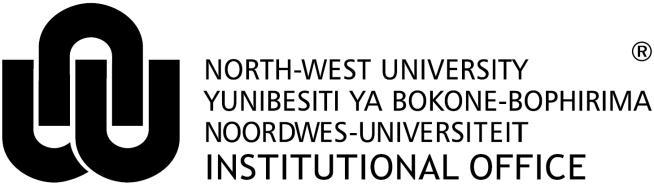 NWU Online Publications Policy Reference number Accountable executive manager Policy owner Responsible division Status Approved by 6P/6.2.