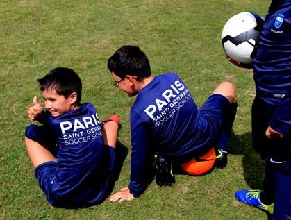 The Paris Saint-Germain Academy in England are now using football as a tool to bring students together from all over the world, using the English