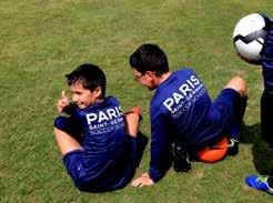 students improve their football skills and play with English kids under the careful supervision of our Paris Saint-Germain Academy coaches.