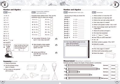 MATHEMATICS Essential revision and consolidation activities MENTALS AND HOMEWORK BOOKS The Maths Plus Mentals and Homework Books: directly correspond to the concepts and units of work presented in