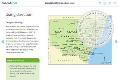 REFERENCE Look inside STUDENT DIGITAL RESOURCES * Digital interactive maps for deeper exploration of geographical regions.