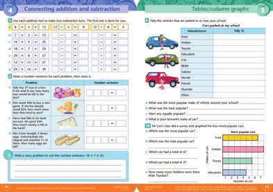 MATHEMATICS Look inside Student activity pages are colour-coded and cover the three Australian Curriculum: Mathematics content strands of Number and Algebra, Measurement and Geometry, and Statistics