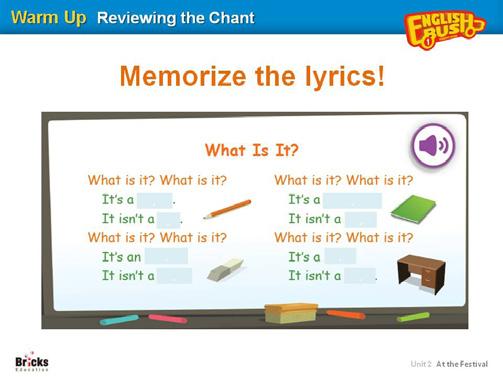 Lesson 1 Replay the audio. Check the answer pointing to each speaker. C Role-play with a friend. Have students read the conversation all together. Check if students pronounce the words correctly.