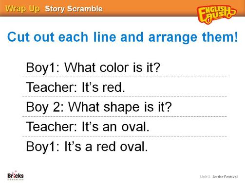 To review the sentence patterns in Unit 2 through a story C Read and check ( ). Read the directions together. Have students read the sentences and check the correct picture in the box.