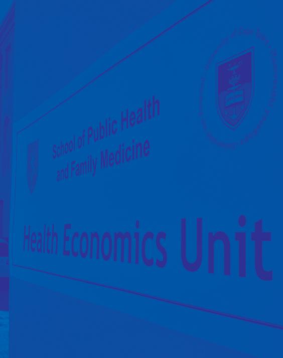 Contact Details Health Economics Unit, University of Cape Town Health Sciences Faculty,