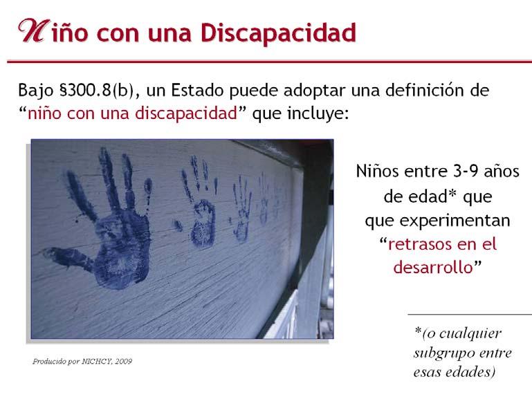 Diapositiva 22 La Definición de Niño con una Discapacidad bajo IDEA Slide loads completely.