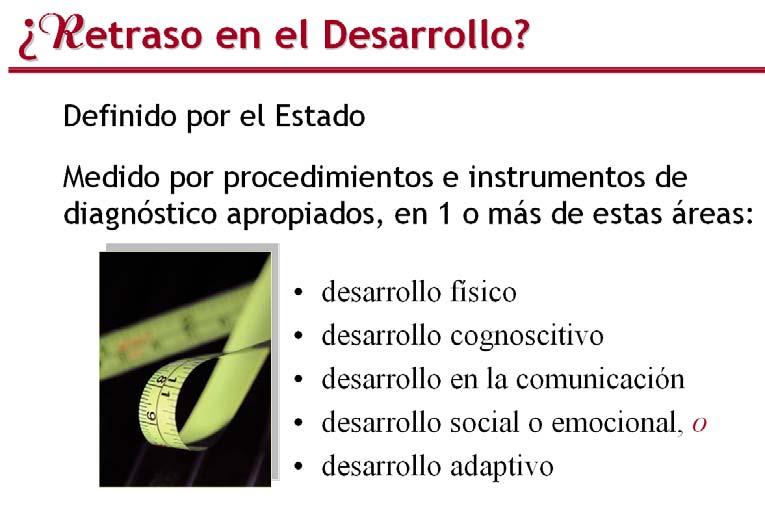 Diapositiva 23 La Definición de Niño con una Discapacidad bajo IDEA View Slide loads with only