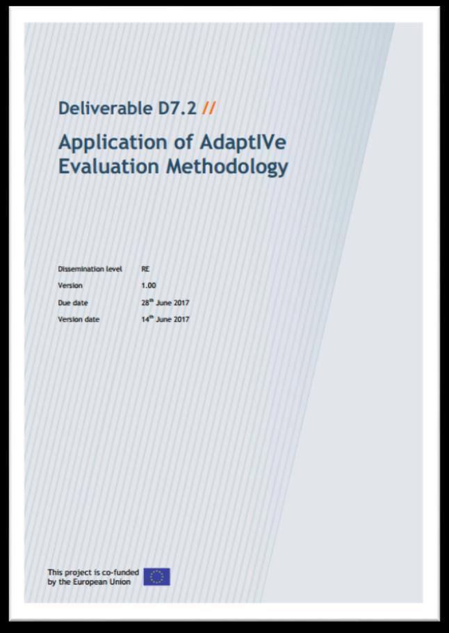 // Deliverable D7.2 Methodology and Results are provided in Deliverable D7.