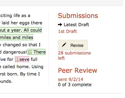 Using the Peer Review Tool USING THE PEER REVIEW TOOL The peer review tool allows student to improve their writing through feedback about their essays from