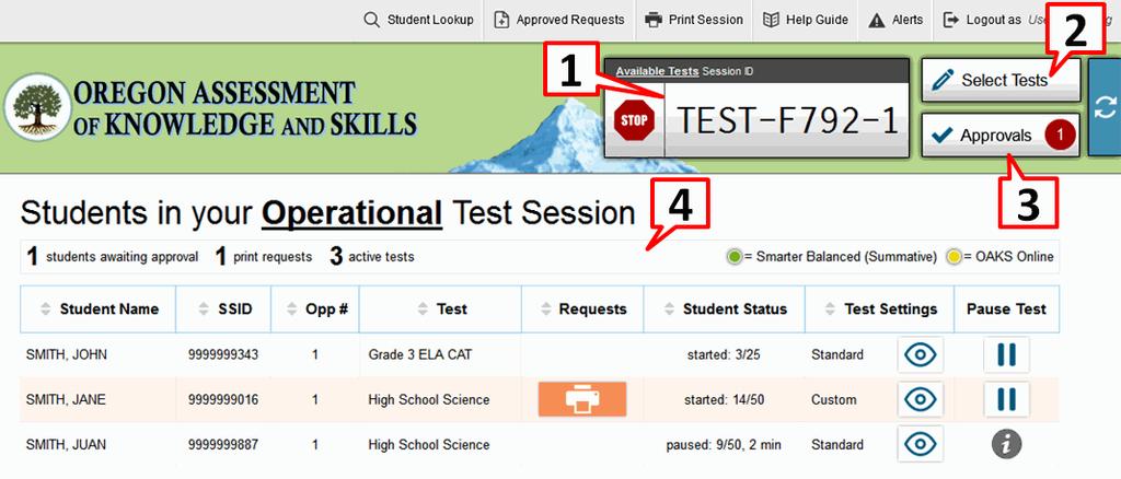 OAKS Online 2016-2017 Section IV. Overview of the Test Administration Sites This section describes the test administration sites for TAs.