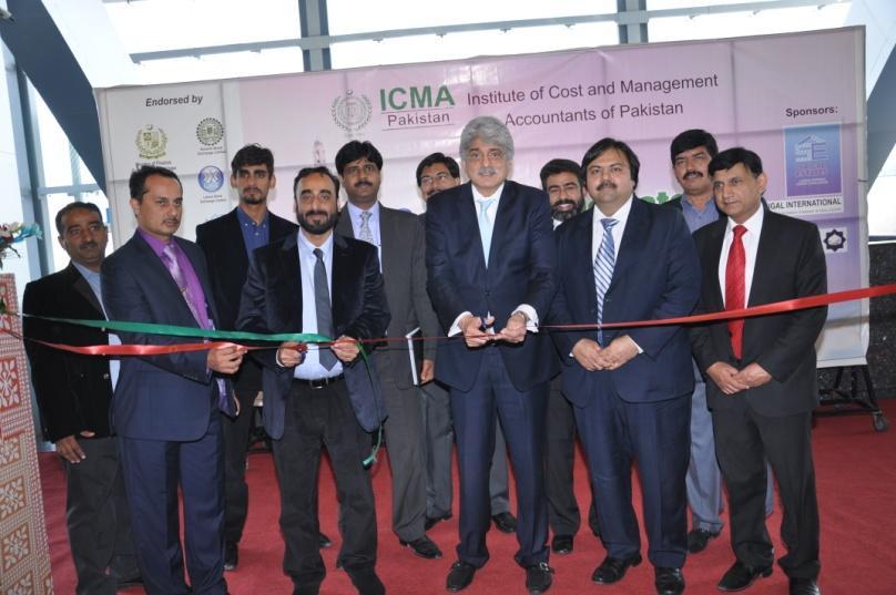 Zai-ul-Mustafa, President ICMA Pakistan and other members inaugurating 1 st Corporate Pakistan 2012 on November 9,