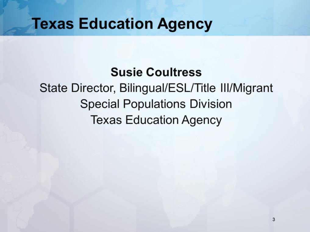 Texas Education Agency Special