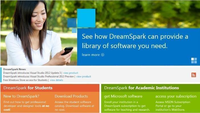 PERSONAL DIGITAL DEVICE INTEGRATION Free Microsoft Software (DreamSpark) Provides students with accessto Microsoft Software for learning and research-ware Math, Engineering & Computer Science majors
