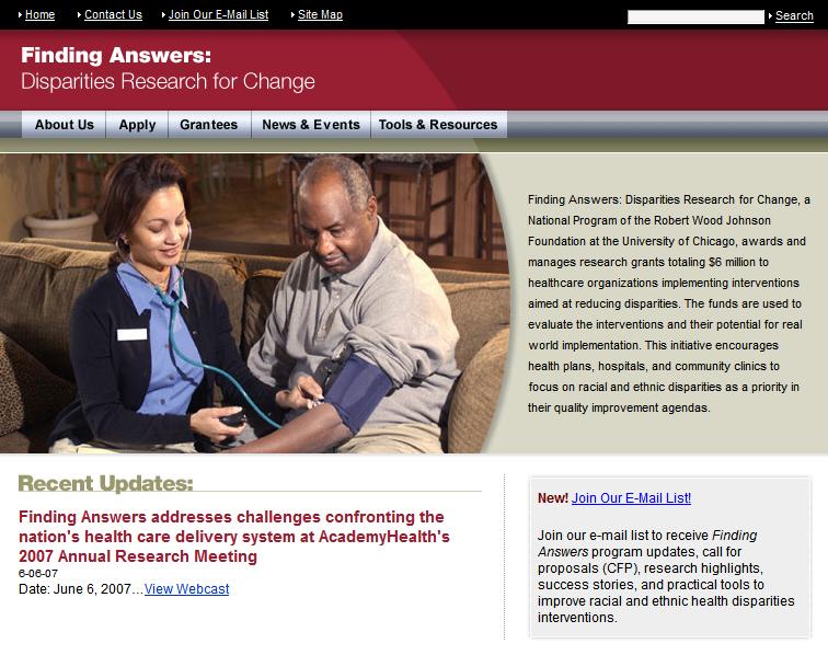 Finding Answers: Disparities Research for Change www.solvingdisparities.