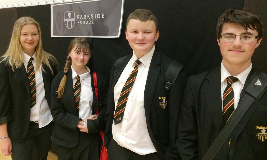 Parkside Quiz Champions 2014-15 Congratulations to Rosie Butterworth-Farrar, Abigayle Adams, James Molyneux and Jonathan Crabtree from 10A, who were Quiz Champions for