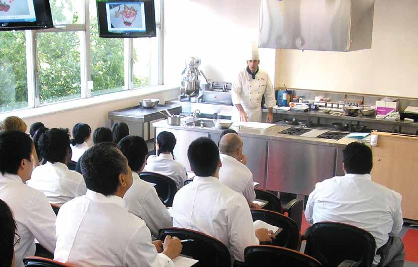 The campus facilities include: CULINARY 17 fully equipped training kitchens 4 fully equipped training bakeries Fully equipped meat processing rooms Confectionery training centre Research and