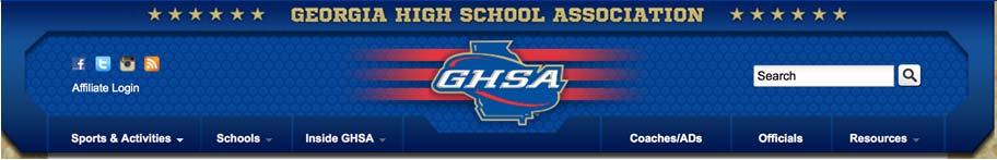 GHSA TRACK and FIELD MEET REQUIREMENTS The GHSA MIS site MUST be used for electronic submission of Area/Region entries, electronic submission of Area/Region Meet Results to the Area/ Region Winner s