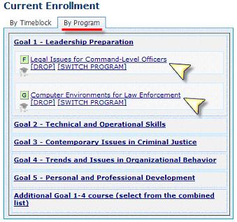 Click on the Elect tab at the top of the page and select a time block for a course. When complete, you may click on the Summary tab to view your course schedule.