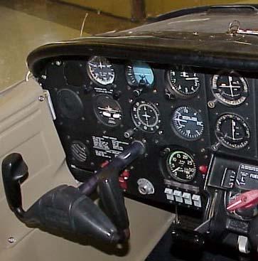 Figure 2: Cockpit of Piper Tomahawk airplane with mechanical gauges Currently, steam gauge cockpits are quickly being replaced by glass