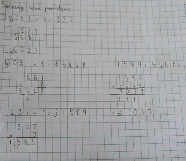 KPI: Multiplication and division - Solve problems involving multiplications and division including scaling by simple fractions and problems involving simple rates.