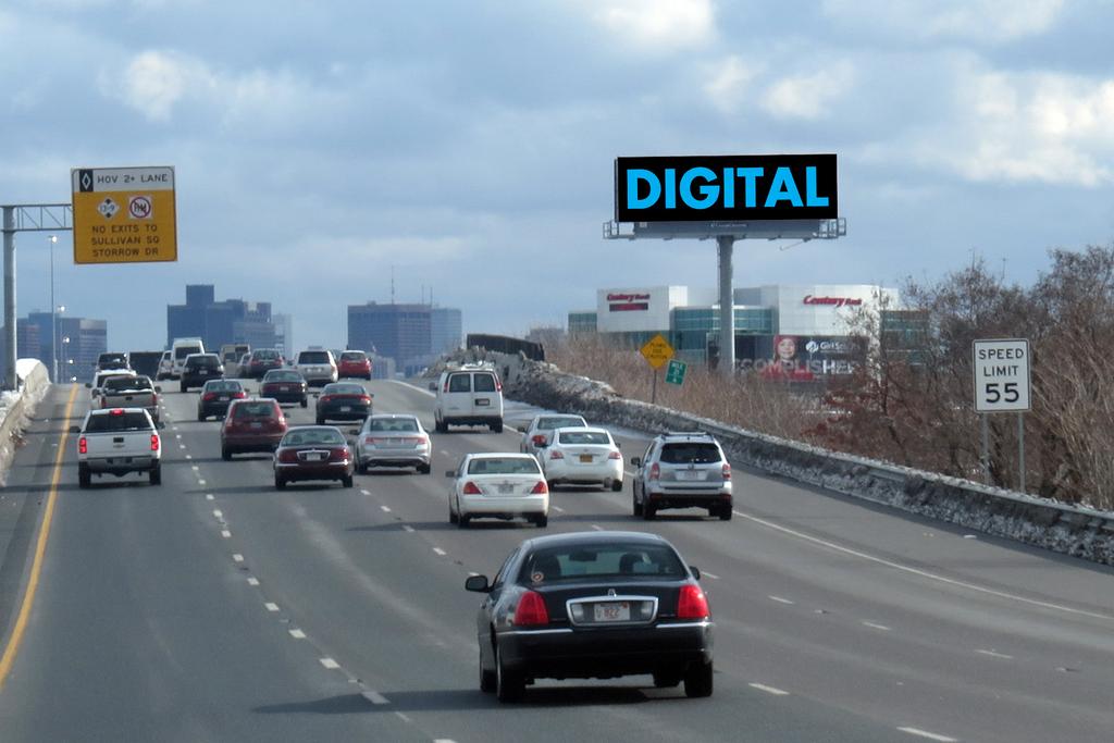 MEDFORD - This 14' X 48' digital bulletin is located on I-93, one of the most heavily traveled arteries in the market.