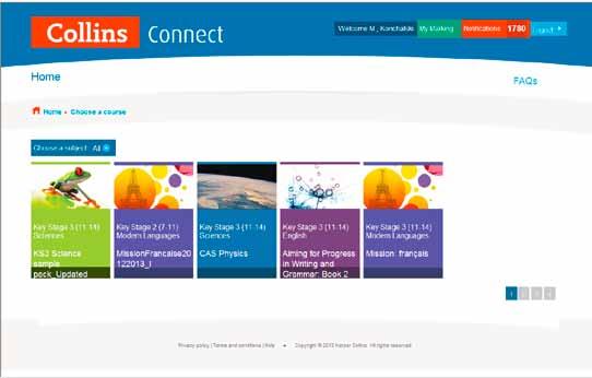 COLLINS CONNECT Sims sync GUIDE: teacher guide Enter your teacher login details; these will have been
