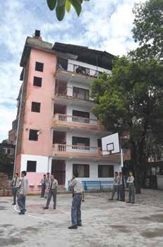 and other extracurricular activities has been the major focus at NCCS. Location At present NCCS is situated at the heart of the city in its own land expanding in 5 ropanis at Paknajol, Kathmandu.
