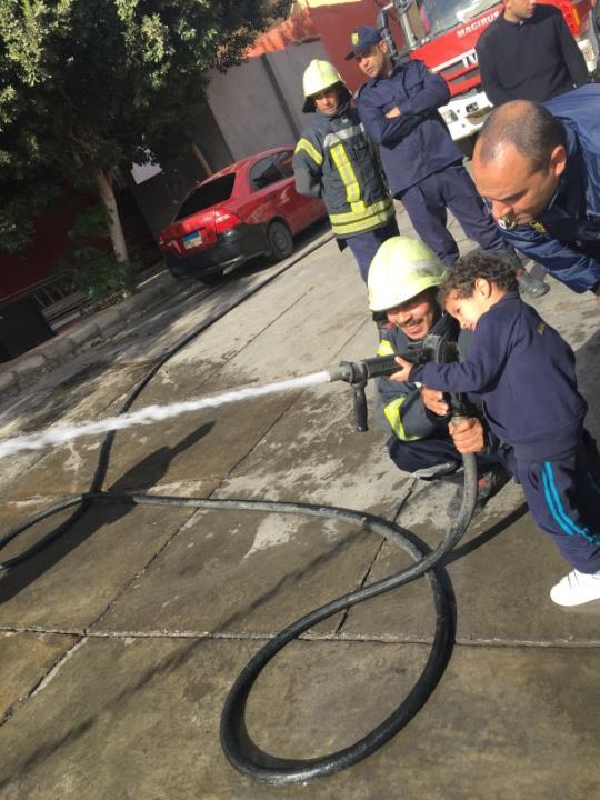 the hose.
