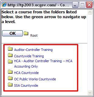 3) The Review My Learners Non-Cataloged Events screen is displayed 4) Click the Course icon to open the Course Selection