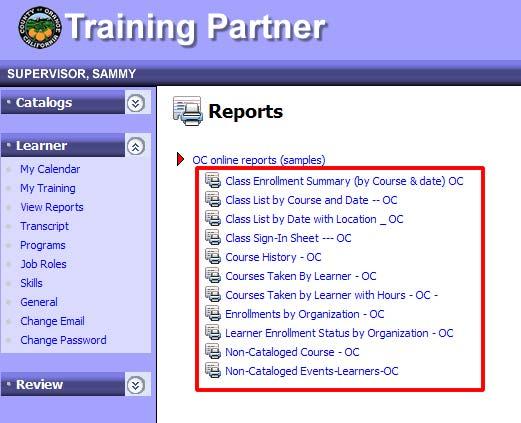 4) Click on any one of the reports 5) In this example, we