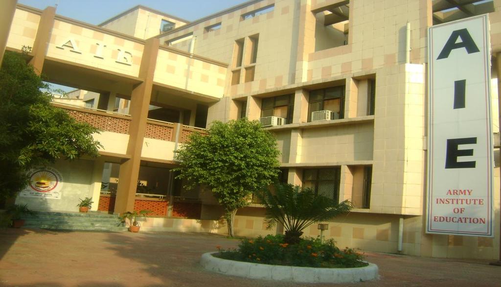 ARMY INSTITUTE OF EDUCATION (AIE), GREATER NOIDA (Established in 2003) Established in 2003, the institute is affiliated to Guru Gobind Singh Indraprastha Delhi and approved by NCTE.