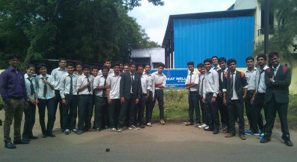 Industrial Visit to HEAT TREAT WELL,MIDC,NAGPUR. The department of Mechanical Engineering of G. H. Raisoni College of Engineering Nagpur has organized Industrial Visit to HEAT TREAT WELL, MIDC, NAGPUR, for students of third semester B.