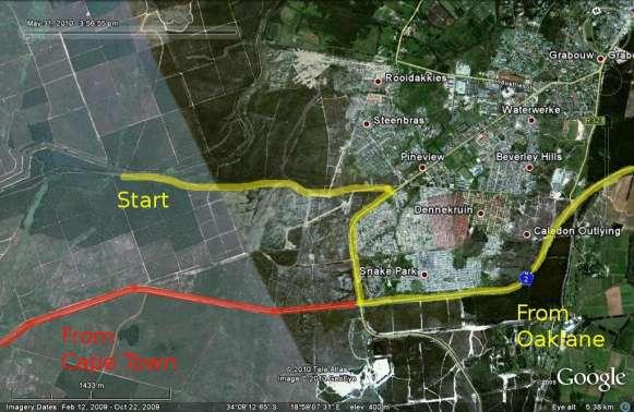 Western Cape Classic Distance - Sunday 10 April 2011 Venue: Grabouw State Forest Registration: from 08:00 Starts: 08:30-10:00 Courses close: 12:30 Prize giving: 13:00 Directions from Oaklane and the
