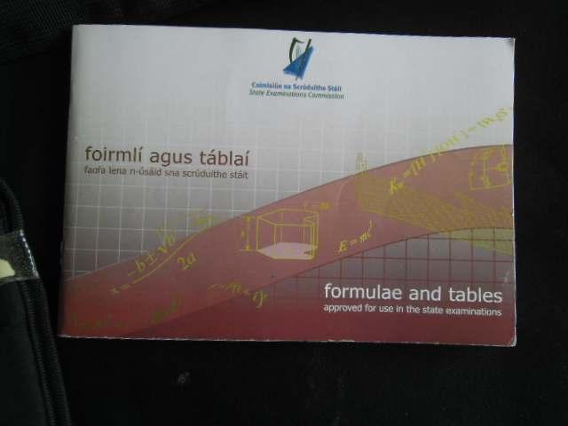 Know the formulae booklet