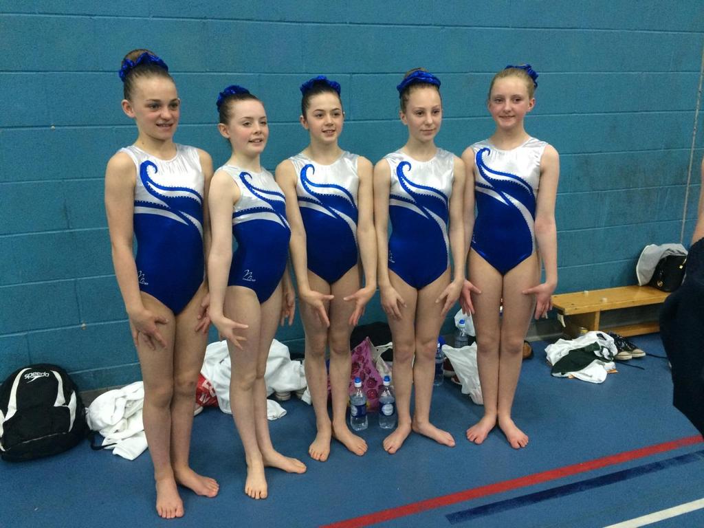 British Schools Gymnastics Finals Ellie Magee (S1), Maisie Jackson (S1), Iona Jackson (S2), Charlotte Cobb (S2) & Katie