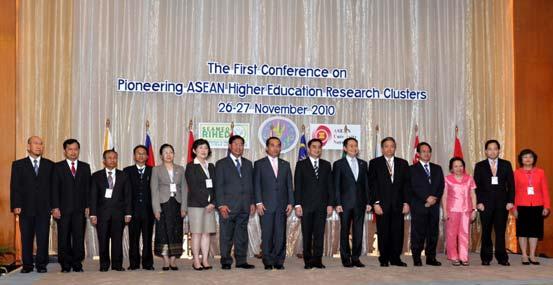The First Conference on Pioneering ASEAN Higher Education Research Clusters 26 27 November 2010 Amari Watergate Hotel, Bangkok, Thailand The First Conference on Pioneering ASEAN Higher Education