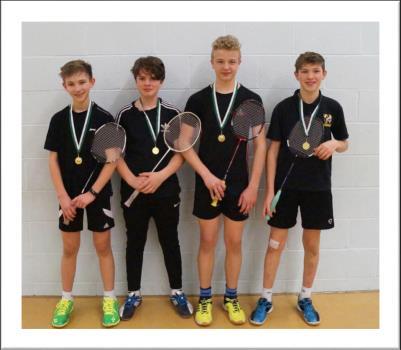 GREAT RESULTS AT THE BADMINTON COUNTY CHAMPIONSHIPS! T hree of our badminton teams travelled to the County Championships last Wednesday.